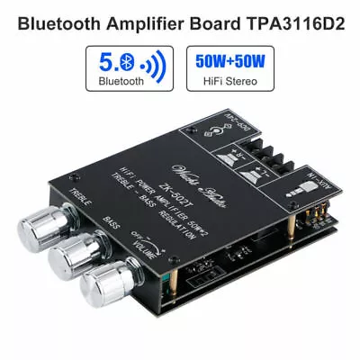 Kaufen Bluetooth Verstärker Platine Stereo 2.0 TPA3116D2 2X50W Audio Verstärker Mo D6E4 • 21.94€