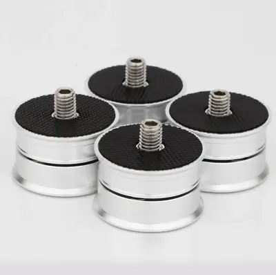 Kaufen 4Pcs Silber Perlen Anti-Schock Ständer Absorber Lautsprecher Verstärker Füße Pad • 19.03€