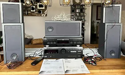 Kaufen JVC Receiver RX-554RBK + CD-Player XL-V120BK + Boxen = Stereoanlage (1999) • 79€