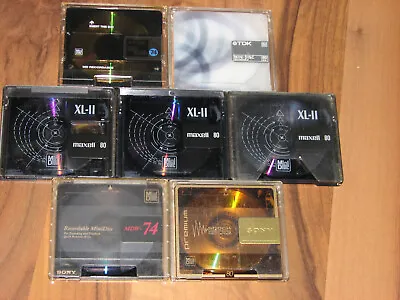 Kaufen 7 Gebrauchte Minidisc, Maxxel, Sony, TDK. Siehe Foto • 1€