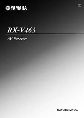 Kaufen Bedienungsanleitung-Operating Instructions Für Yamaha RX-V463  • 15€