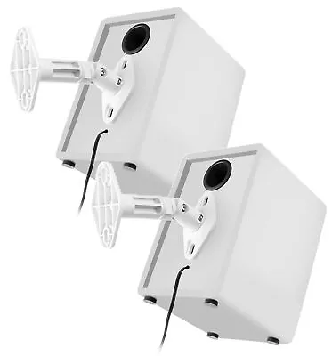 Kaufen Paar Wandhalterungen Lautsprecher Wand Verstellbar Weiß Halterungen • 36.31€