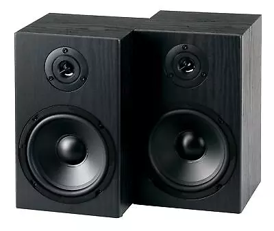Kaufen B-WARE Paar Regal Lautsprecher Boxen Schwarz 40 Watt 2 Wege  Wandmontage Stereo • 52€