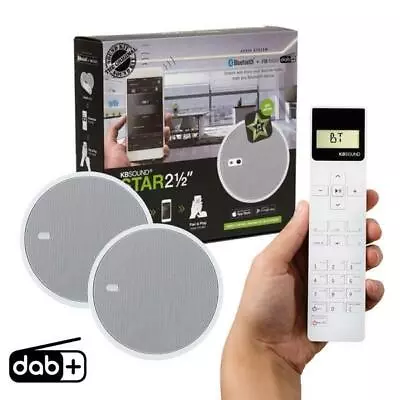 Kaufen KB Sound Select Star DAB/FM Radio & Bluetooth 2,5  Deckenlautsprecher - Mit Fernbedienung • 250.43€