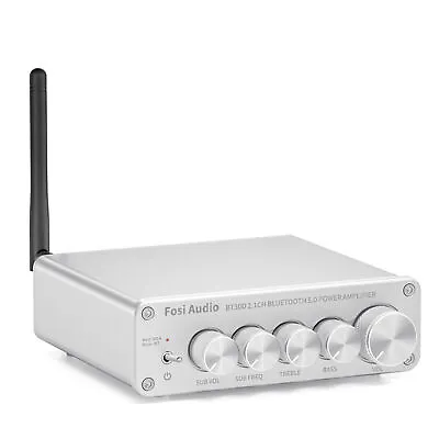 Kaufen Fosi Audio BT30D-S Bluetooth Verstärker 2.1 Kanal Hi-Fi Stereo Audio 50x2+100W • 85.99€