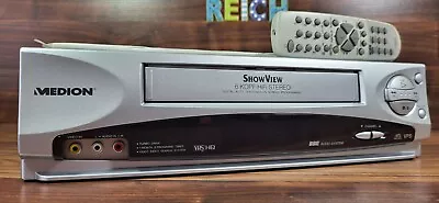 Kaufen MEDION MD 9023 VHS 6 HD Kopf HiFi Stereo Videorecorder 12 Monate Garantie #192 • 94.98€