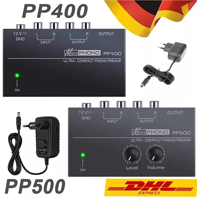 Kaufen Phono Vorverstärker Verstärker Mit Netzteil Phono Vorverstärker Pre Amp RCA DHL • 18.99€