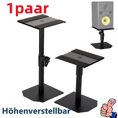 Kaufen 1 Paar Lautsprecherständer Boxenständer Höhenverstellbar Monitor Speaker Stands • 36.89€