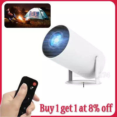 Kaufen 4K Projektor Smart HD LED WiFi Bluetooth HDMI USB Android Büro Heimkino • 67.65€