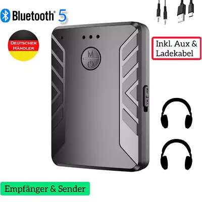 Kaufen Bluetooth 5.0 Empfänger Transmitter Sender 3in1 Aux Audio Adapter TV Kopfhörer • 14.90€