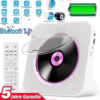 Kaufen CD Player Mobiler MP3 Spieler Bluetooth LCD Display Boombox Mit Fernbedienung • 45.99€