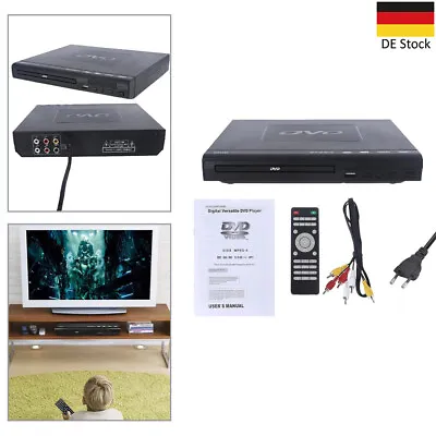 Kaufen Full HD DVD Player Automatisch CD Spieler USB HDMI MIC MP3 Mit Fernbedienung DE • 31.58€