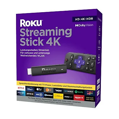 Kaufen Roku Streaming Stick 4K - Schwarz 3820EU2 NEU OVP • 49.99€