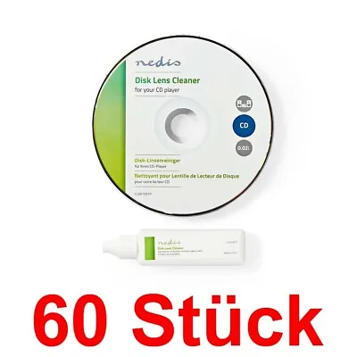 Kaufen 60 Stück DVD - CD PC Player Linsenreiniger Laser Reinigung Reinigungsflüssigkeit • 24.99€