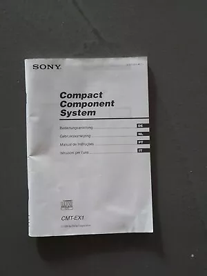 Kaufen Sony CMT-EX1 Midi Hifianlage. Bedienungsanleitung. Deutsch. (+NL, PT, IT) • 8€