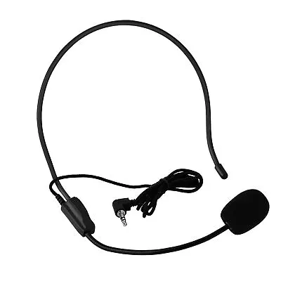 Kaufen Headset Kopfbügel Kondensatormikrofon 3.5mm Für Sprachverstärker Lautsprecher • 8.99€