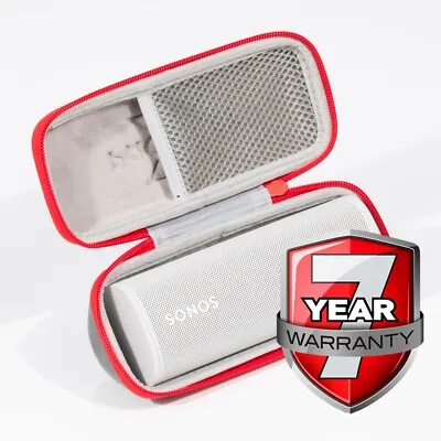 Kaufen Sonos Roam Tragbarer Lautsprecher Weiß XPROTEKT X-ROAM Hülle Grau/rot 7 Jahre Garantie • 155.95€