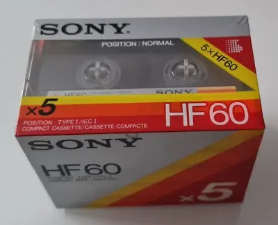 Kaufen 5 X Sony Leere MUSIKKASSETTEN  HF 60 Ovp Rar • 30€