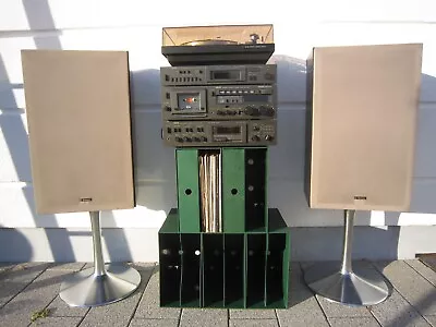 Kaufen Vintage Akai Stereo HiFi Anlage Technics Lautsprecher Dual 704 Plattenspieler • 699.89€