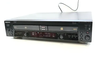 Kaufen Sony Rcd-w100 Kombination Doppel Deck CD Player Und CD Recorder In Schwarz-gewartet • 212.09€