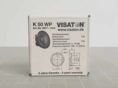Kaufen Visaton K 50 WP - 16 Ohm 5 Cm (2 ) Breitbandlautsprecher 180-17KHz ( 2719-16 Ω ) • 4.62€