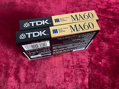 Kaufen Kassetten TDK MA 60 Metal Tape Audio Cassettes 2 Pieces NEW/NEU Original Japan • 40€