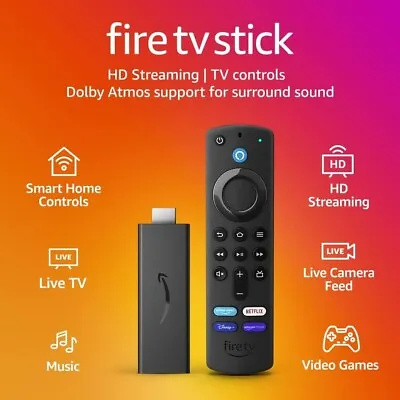 Kaufen Amazon Fire TV Stick 3. Generation HD-Streaming-Gerät Mit Alexa Sprachfernbedienung! NEU UK • 48.51€