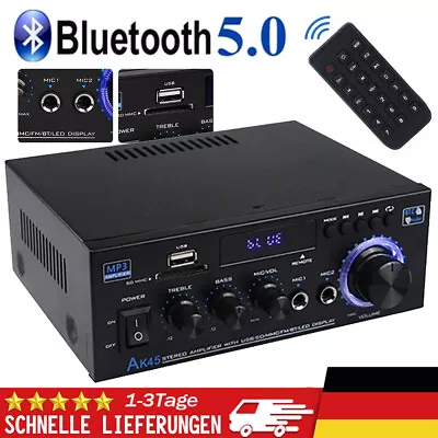 Kaufen HiFi Verstärker Mit Bluetooth 800W Party Musik Equipment AUX Anlage Stereo AudiO • 33.99€