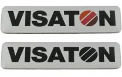 Kaufen Visaton Boxenschilder-Aluminium Mit Visaton-Schriftzug. Selbstklebend. 50 X 13R • 6.91€