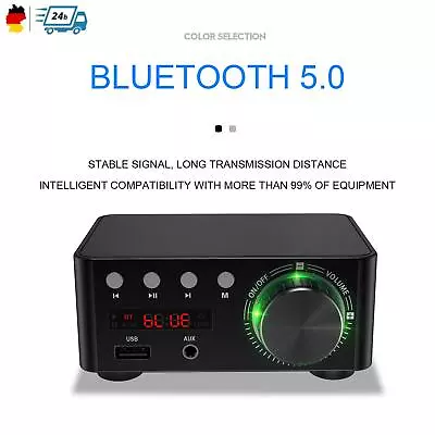 Kaufen HiFi Mini Bluetooth 5.0Digital Power Sound Verstärker Stereo Audio USB* H6 • 35.45€