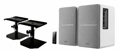 Kaufen Aktive R1280DB HiFi Lautsprecher Bluetooth & Digitaleingänge Stativ Set In Weiß • 169€