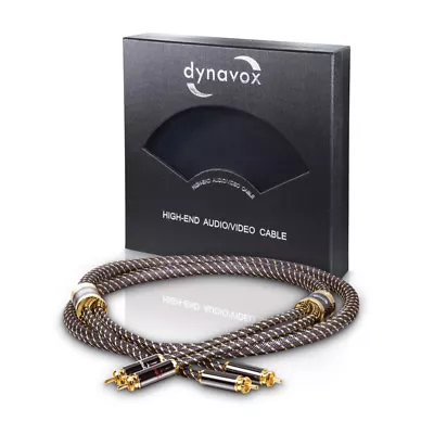 Kaufen Dynavox Black Line High-End HiFi Stereo RCA / Cinchkabel 0,6 M (207479) • 59€