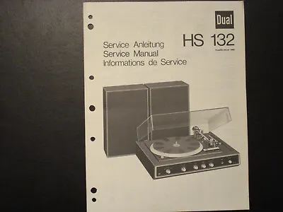 Kaufen Original Service Manual Schaltplan Dual HS132 • 12.50€