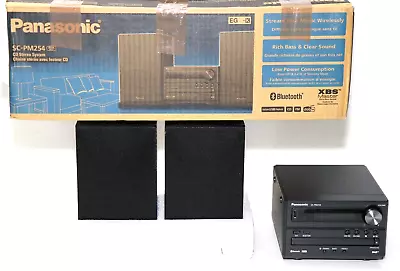 Kaufen Panasonic SC-PM254EG-K, 2x10W Micro-HiFi-System Schwarz,Bluetooth, DAB+, CD • 105.99€