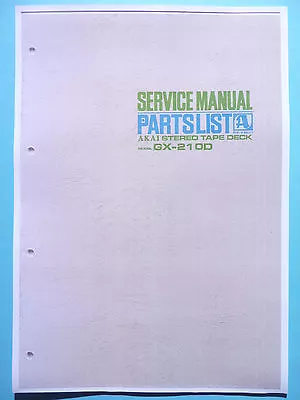 Kaufen Service Manual-Anleitung Für Akai GX-210D  • 17€