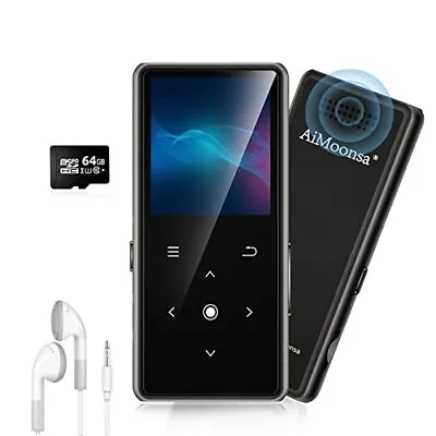 Kaufen 64GB MP3 Player Mit Bluetooth 5.2 AiMoonsa Musik Player Mit HD Display • 43.34€