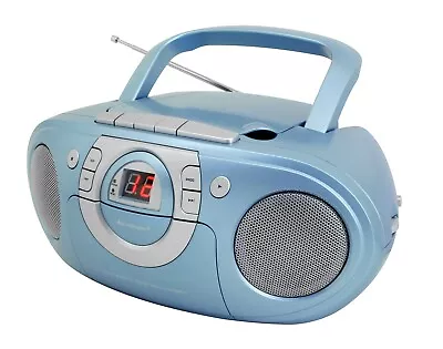 Kaufen Soundmaster SCD 5100 Blau Radiorekorder Mit CD-Spieler Und Kassettendeck UKW • 62.99€