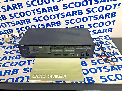 Kaufen Yamaha K-220 Stereo Kassettendeck Abspielgerät Recorder - Mit Handbuch & Kabeln • 89.18€