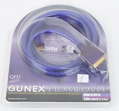 Kaufen QED Qunex HDMI/DVI-P Kabel HDMI Auf DVI-D 3,0m EAN 892 (B478) UVP War € 120,00 • 57.51€