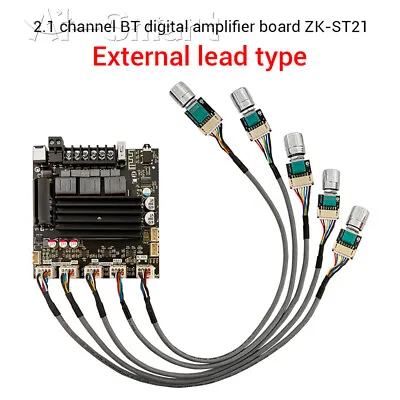 Kaufen ZK-ST21 100 W + 100 W + 200 W 2.1 Kanal Bluetooth Digital Power Subwoofer Verstärker • 41.78€