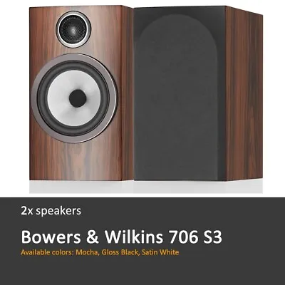 Kaufen Bowers & Wilkins 706 S3 2-Way Bookshelf Speakers - NEW !!! • 1,800€