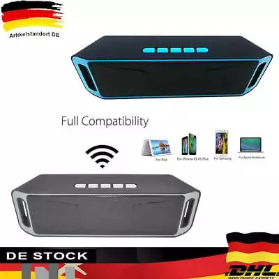 Kaufen Wireless Bluetooth✔️ Lautsprecher Stereo Subwoofer PC Handy Musikbox AUX FM MP3 • 12.84€