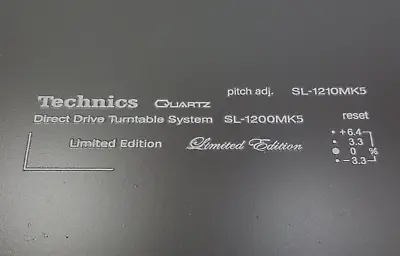 Kaufen Aufkleber Technics Sl 1200 1210 MK5 Set Abziehbilder An Trocken 3D IN Relief • 6.09€