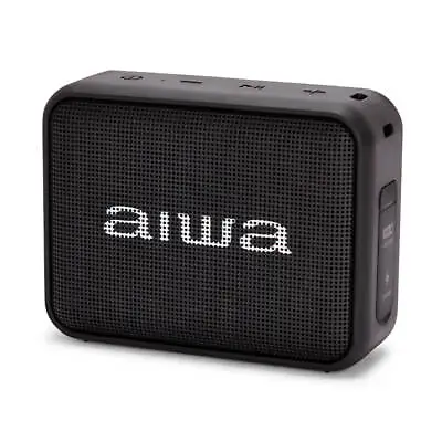 Kaufen Aiwa BS-200BK Schwarz Bluetooth Lautsprecher TWS Radio IPX6 Bassbox 6W RMS Audio • 34.99€