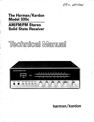 Kaufen Service Manual-Anleitung Für Harman Kardon HK 330 C  • 12€