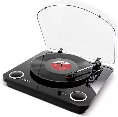 Kaufen ION Audio Max LP Schallplattenspieler USB Umwandlung Mit Lautsprechern Schwarz • 89.90€