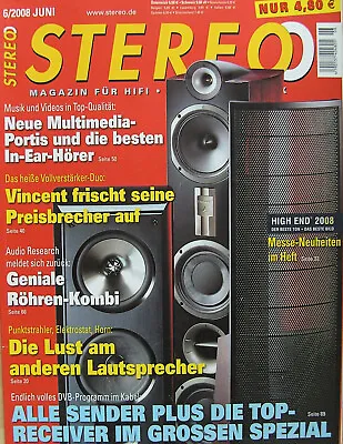 Kaufen Stereo 6/08 KEF XQ40, Martin Logan Source, Triangle Genese Lyrr, Audiolab 8000 • 4€