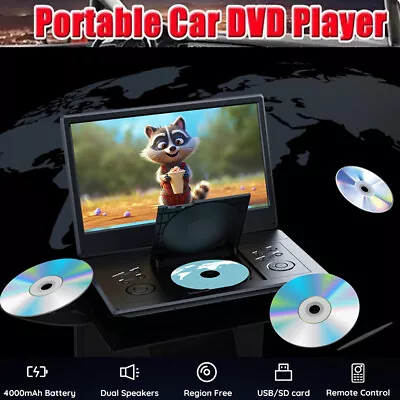 Kaufen 16.9  Tragbarer DVD-Player Für Das Auto,Kinder Mit 14,1  Großem Drehbildschirm • 99.99€