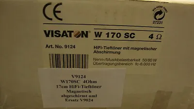Kaufen Visaton W170SC 4 OHM High-End-Tieftöner  9124 *V9124* 17cm  • 20€