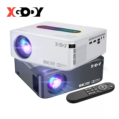 Kaufen XGODY Projektor 4K Beamer UHD 5G WiFi Bluetooth  USB HDMI Android Heimkino Party • 202.99€